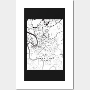 Dusseldorf Germany City Map Posters and Art